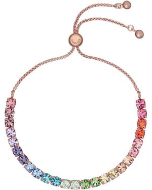 Ted Baker Tone Melrah: Icon Crystal Slider Bracelet, Clear Crystal - Metallic