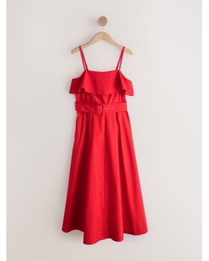 Next Occasion Foldover Belted Maxi Dress - Red