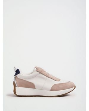 Love & Roses Elasticated Slip On Jogger Sneakers - Brown