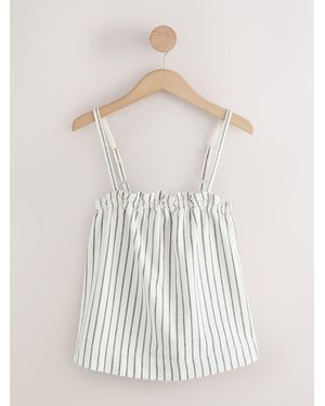 Next Strappy Cami Denim Top - Natural