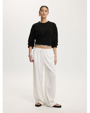 Cotton On Oversized Boxy Long Sleeve T-Shirt - Black