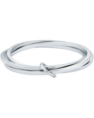 Ted Baker Tone, Plain Metal Huulia: Multi Hoop Bangle Bracelet - White