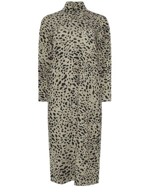 M Com Soft Touch Animal Tunic Dress - Multicolor