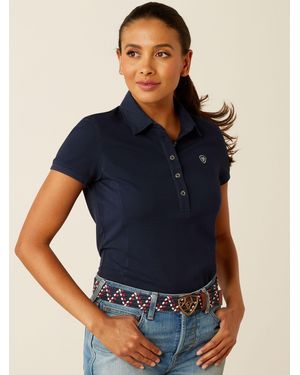 Ariat Prix 3.0 Cotton Pique Polo Shirt - Blau