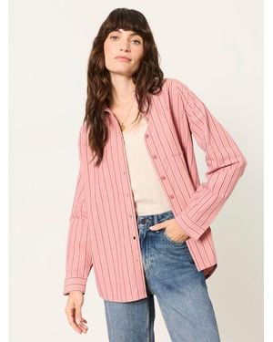 FatFace Fatface Bessie Stripe Shirt - Pink