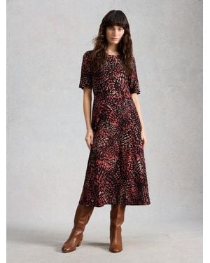 White Stuff Madeline Jersey Dress - Red