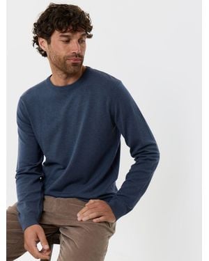 Threadbare Jersey Crew Neck Sweater - Blue
