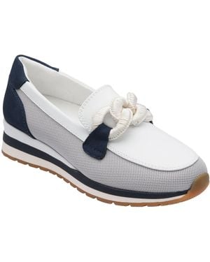 Lotus Loafer Shoes - White