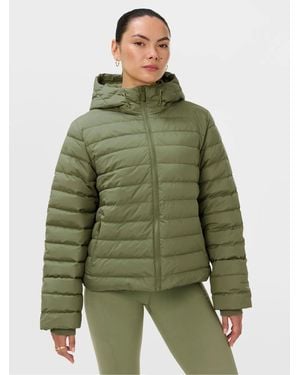 Sweaty Betty Nimbus Lightweight Short Puffer Jacket - Green