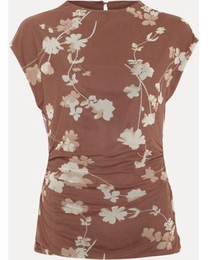 Phase Eight Phase Eight Kezia Mesh Top - Brown