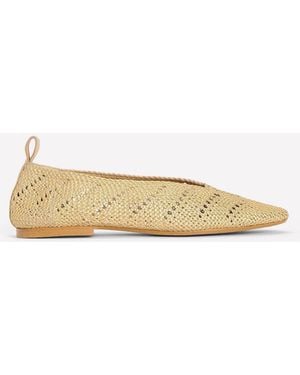 Boden Knitted Ballet Flats - Natural