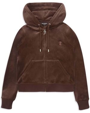 Juicy Couture Zip Through Hoodie - Brown