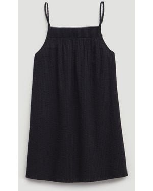 Hush Carmen Seersucker Beach Mini Dress - Black