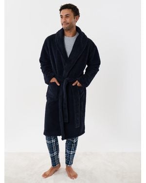 Threadbare Morgenmantel Aus Fleece - Blau