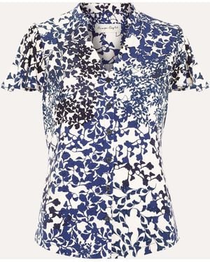 Phase Eight Printed Blouse - Blue