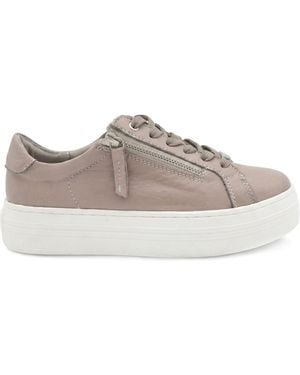 Jones Bootmaker Jones Bootmaker Amaliadawide Wide Fit Leather Platform Sneakers - Brown