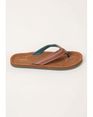 FatFace Fatface Somerton Flip Flop - Brown
