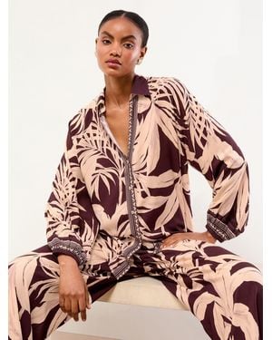 Lipsy Relaxed Beach Coverup Shirt - Pink