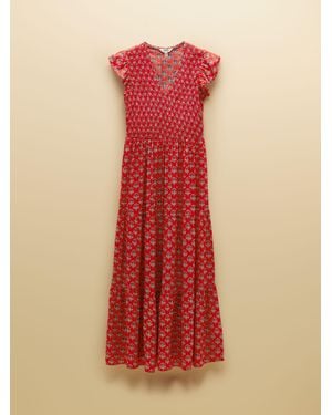 Joules Esme Shirred Maxi Dress