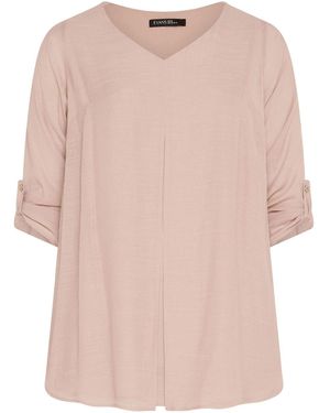 Evans Long Sleeve Double Layer Top - Pink