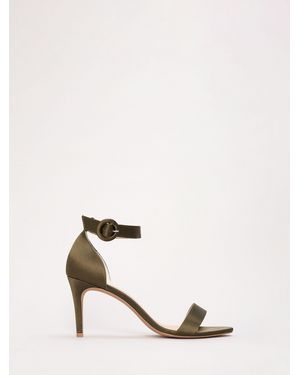 Phase Eight Phase Eight Satin Strap Heel Sandals - Natural