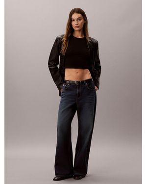 Calvin Klein Low Rise Baggy Jeans - Black