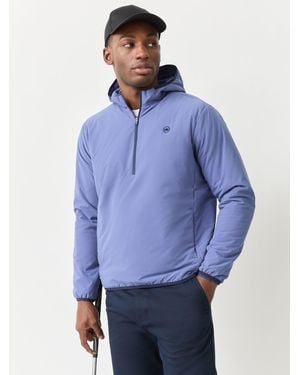 Peter Millar Peter Millar Ridge Half-Zip Hoodie - Blue