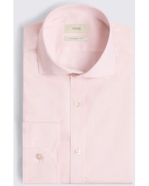 Moss Tailored Fit Stretch Shirt - Pink