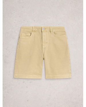 White Stuff Tia Denim Shorts - Natural