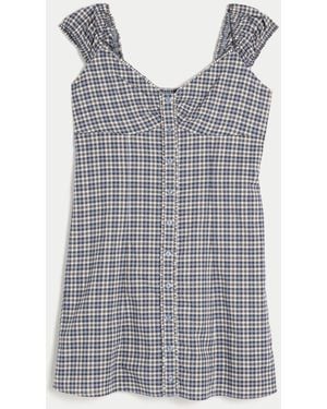 Hollister Cap Sleeve Mini Dress - Gray