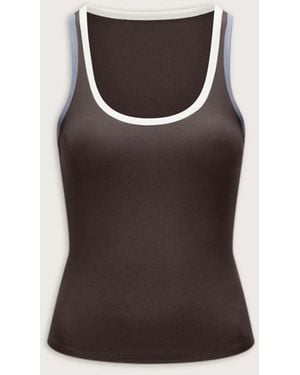 Tala 365 Sculpting Lounge Contrast Vest - Black