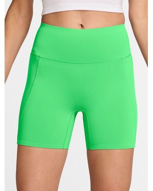 Nike Universa Seamless Front 5 Inch Cycling Shorts - Green