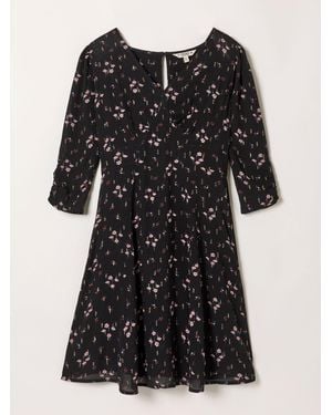 FatFace Fatface Anya Spot Dress - Black