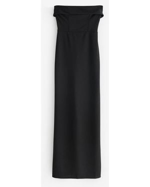Club L London Parker Bandeau Maxi Dress - Black