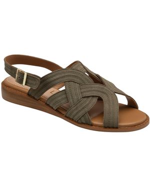 Ravel Leather Flat Sandals - Brown
