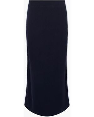 French Connection Ottie Midi Back Slit Skirt - Blue