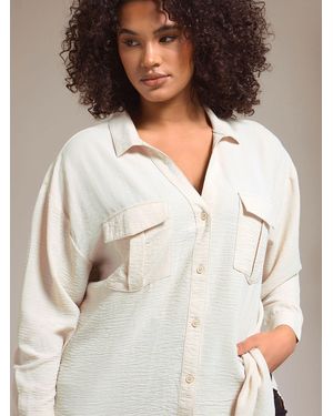 Evans Utility Pocket Shirt - White