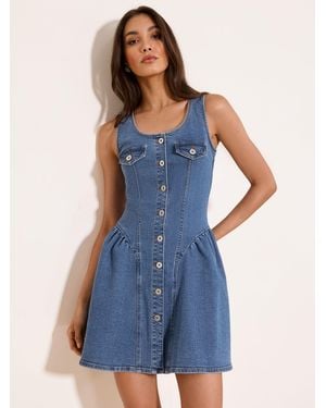 Denim Dresses for Women | Lyst