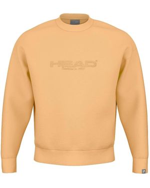 Head Motion Crewneck Sweat Top - White
