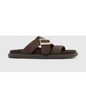schuh Tear Leather Footbed - Brown