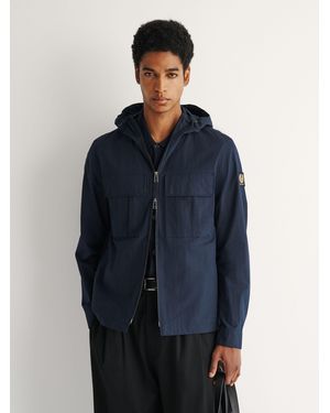 Belstaff Container Hooded Overshirt - Blue