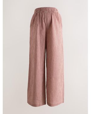 Next Gingham Maternity Wide Leg Pants - Pink