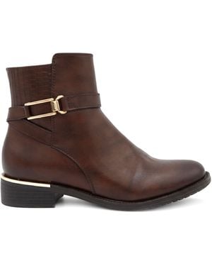 Pavers Bellissimo Buckle Detail Ankle Boots - Brown