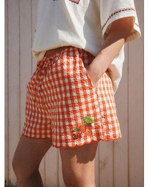 Next Textured Gingham Summer Shorts