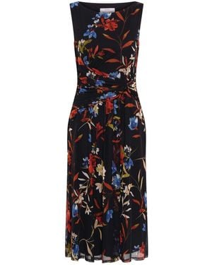 Gina Bacconi Gina Sleeveless Floral Dress - Schwarz