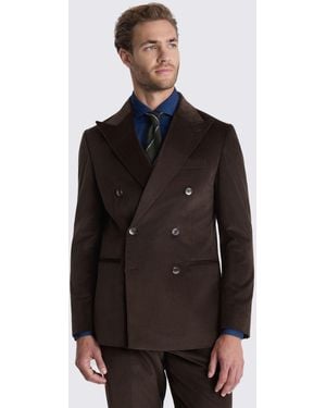 Moss Tailored Fit Corduroy Suit Jacket - Black