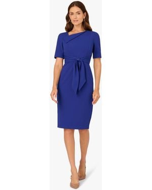 Adrianna Papell Asymmetrical Short Dress - Blue