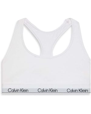 Calvin Klein Calvin Klein Icon Cotton Modal Unlined Bralette - White