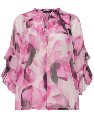 Evans Frill Sleeve Occasion Top - Pink