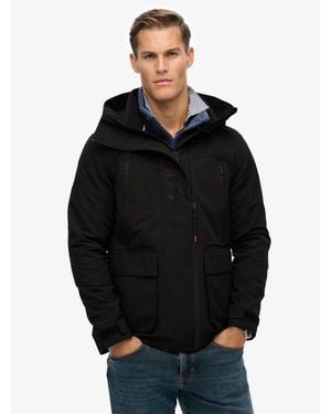 Superdry Hooded Ultimate Embroidered Windbreaker - Black